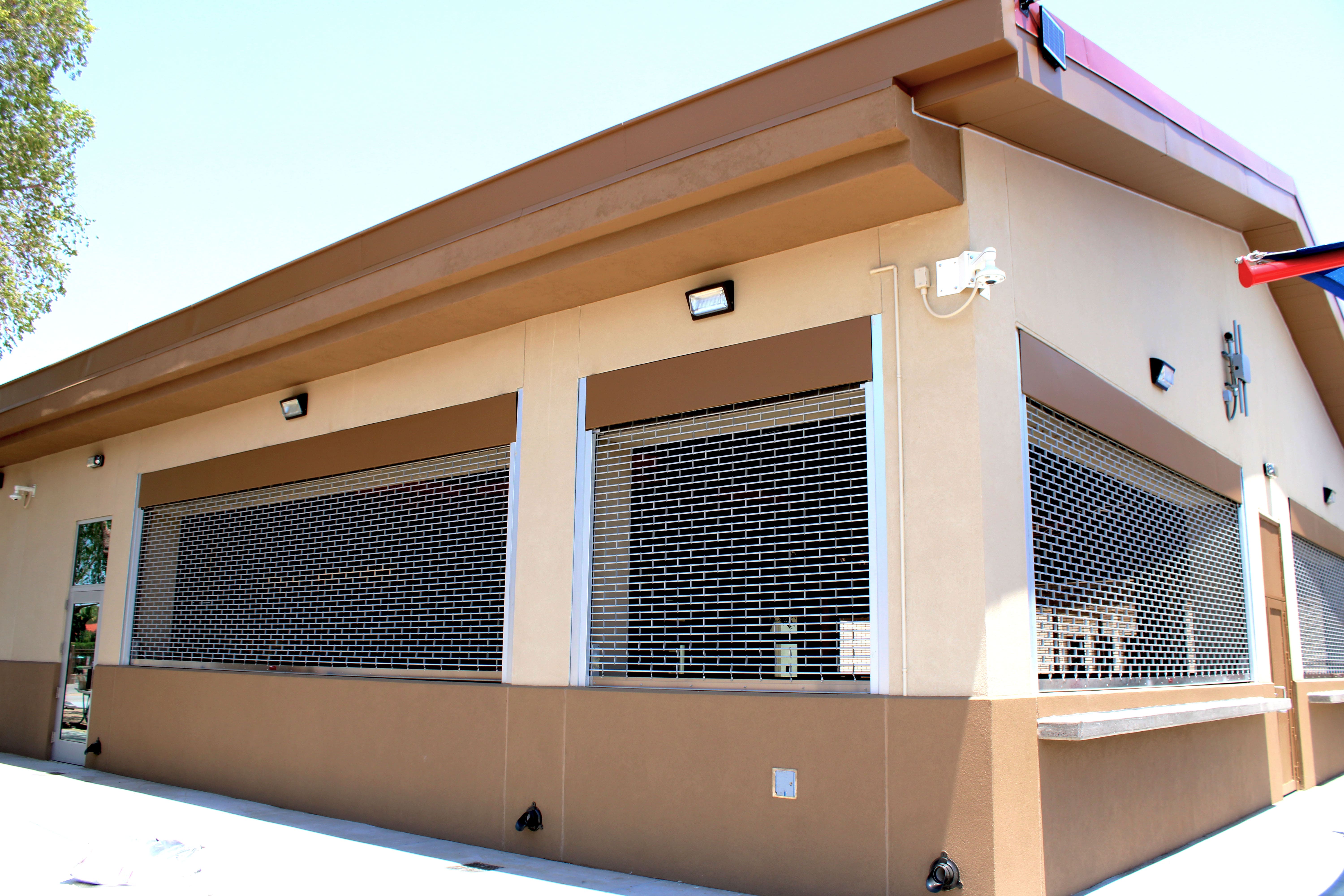 Row of small houses under construction